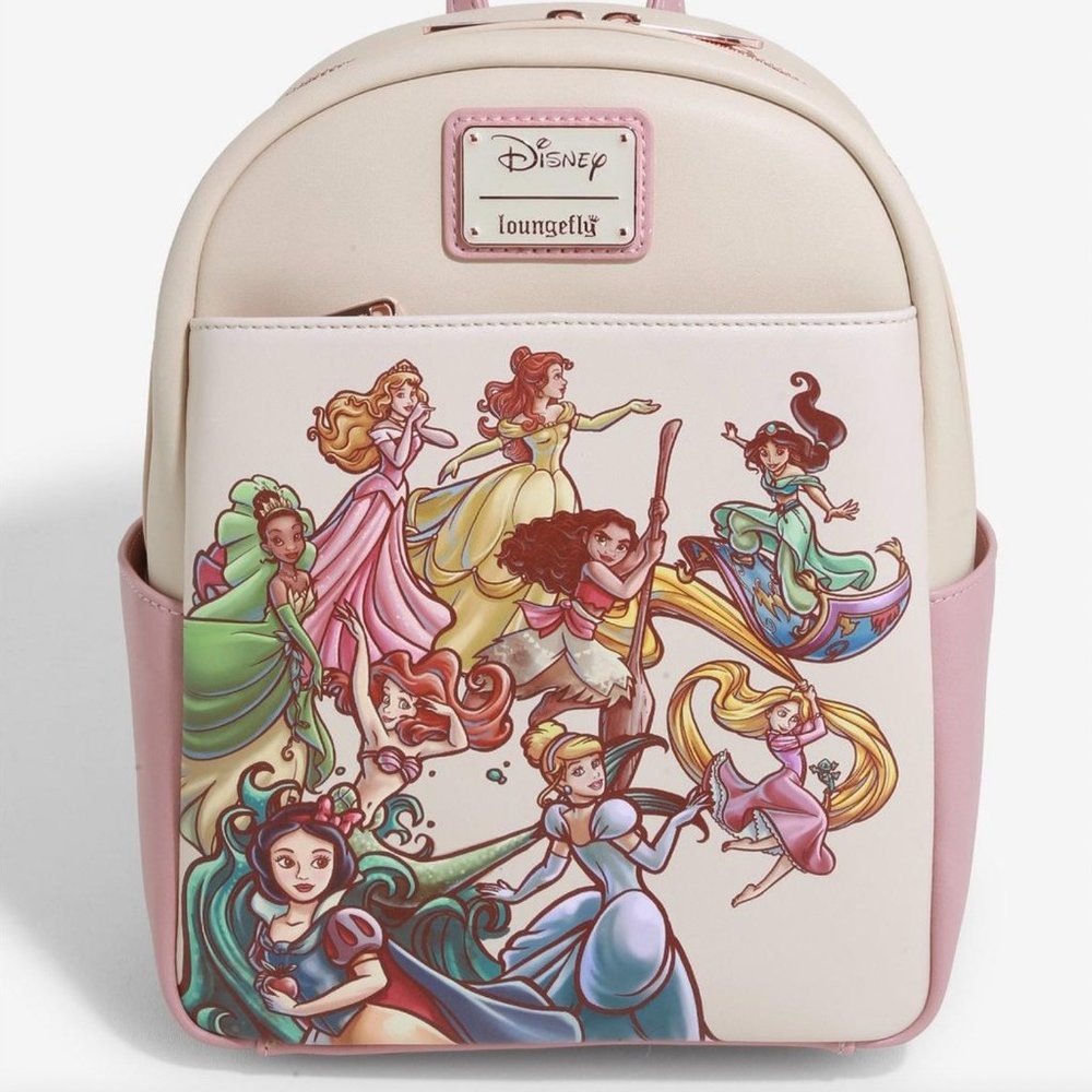 NEW Loungefly Disney Princess Sketch Mini Backpack - BoxLunch Exclusive